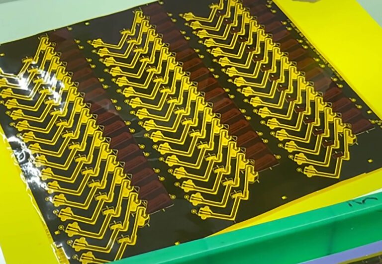 Ultra-thin flexible PCB based on polyimide substrate for medical implants and wearable electronics